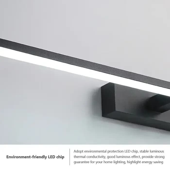 DINDALLED LED salle de bain miroir lumière, applique murale moderne pour vanité chambre, aluminium décoration de la maison ligne luminaire