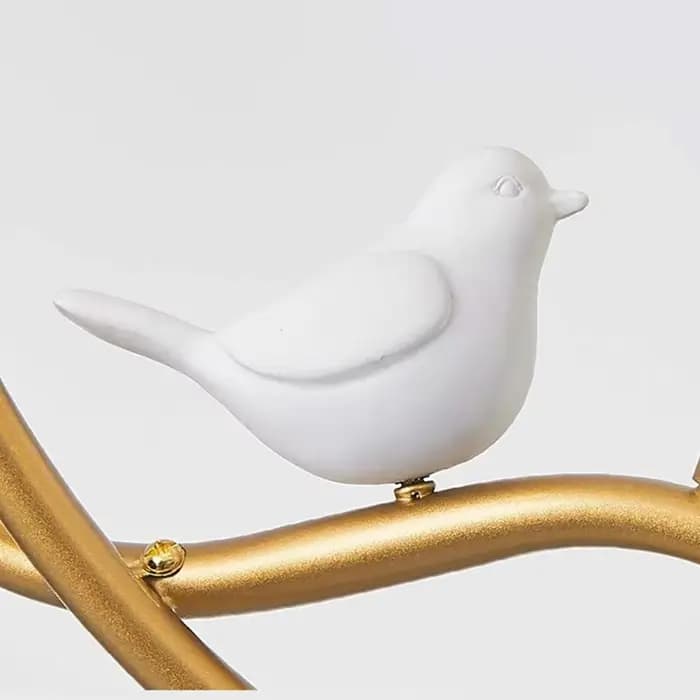 Lustre boule nordique or Design branche d'arbre lustre avec oiseaux maison cuisine Restaurant maison intérieur couloir lumière