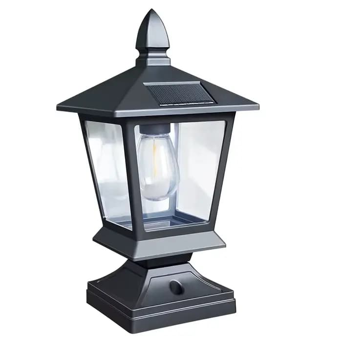 Lampe de cour à énergie solaire, lumière extérieure étanche en forme de maison pour jardin, mur, pelouse, allée, patio, décoration de la maison