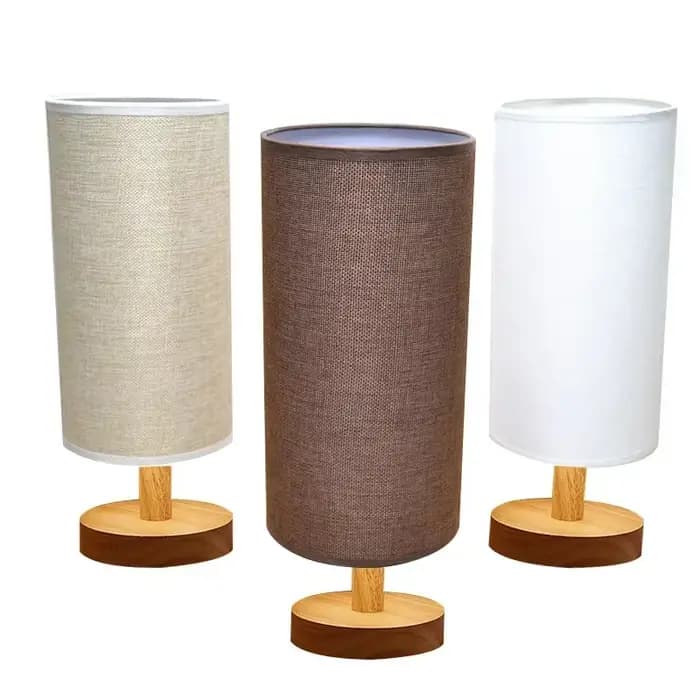 Abat-jour en lin à Tube droit pour lampes de Table, couvre-lampe en tissu doux et léger, accessoires de lampes suspendues de chevet d'hôtel