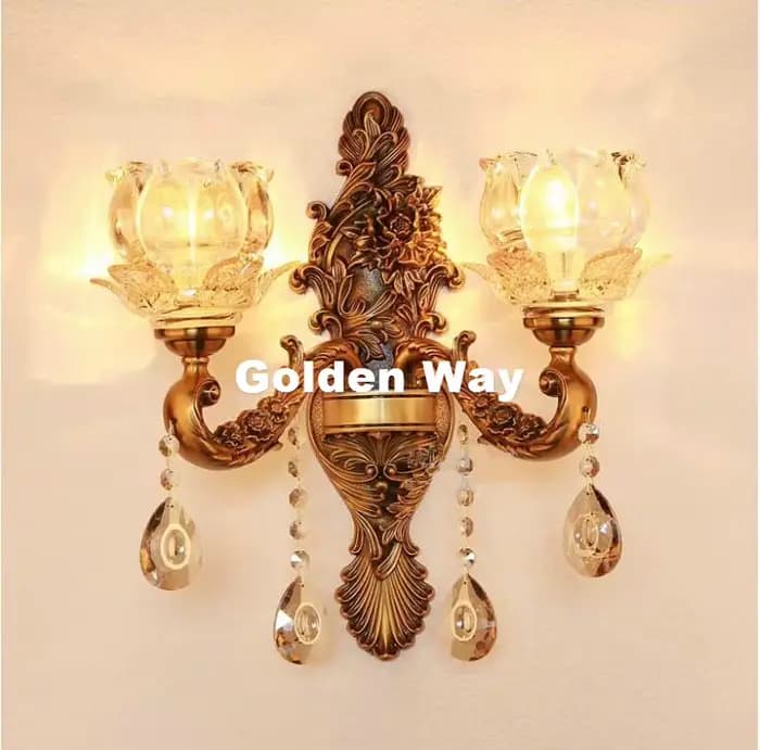 Applique murale de luxe en laiton couleur Bronze, décoration, éclairage d'intérieur, E14