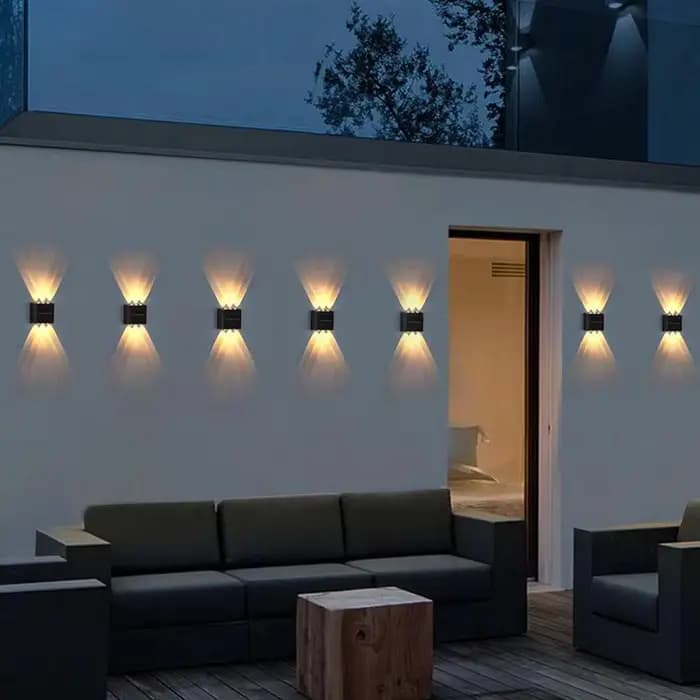 Lampe murale solaire LED extérieure étanche, allumage automatique du crépuscule à l'aube, pour clôture, jardin, cour, porche, allée, patio, décoration de la maison