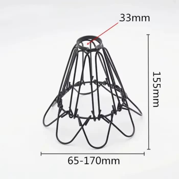 Abat-jour Industriel E27 Edison Vintage Cage pour Lampes, Éclairage DIY