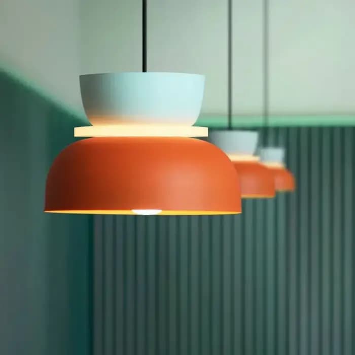 Lampe suspendue de luxe nordique, moderne et simple, style Macaron, pour salon, bureau, salle à manger, chevet, éclairage de décoration de chambre