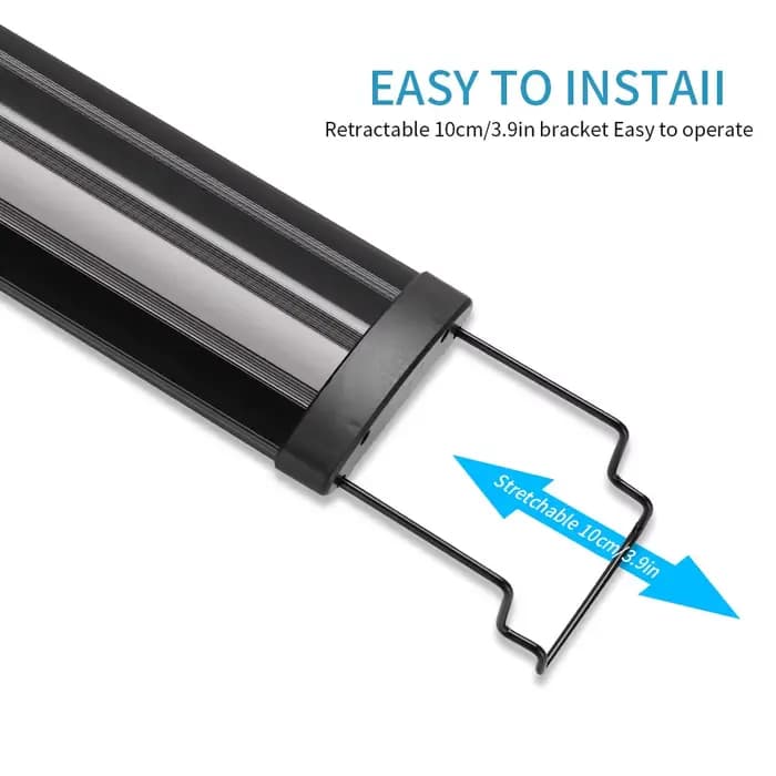 Lampe d'aquarium en alliage d'aluminium pour plantes, support de réservoir de poisson, lumières à Clip sur Aquarium