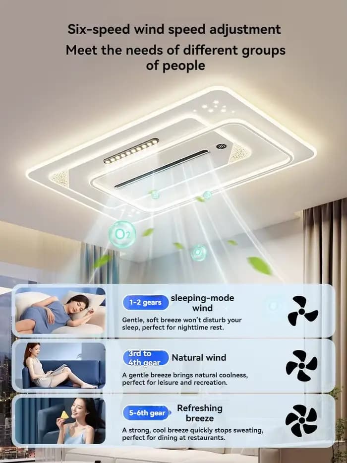 Ventilateur de plafond LED, luminaire de plafond pour salon, éclairage principal de salon moderne et minimaliste, éclairage de salle à manger, ventilateur de plafond avec lumière