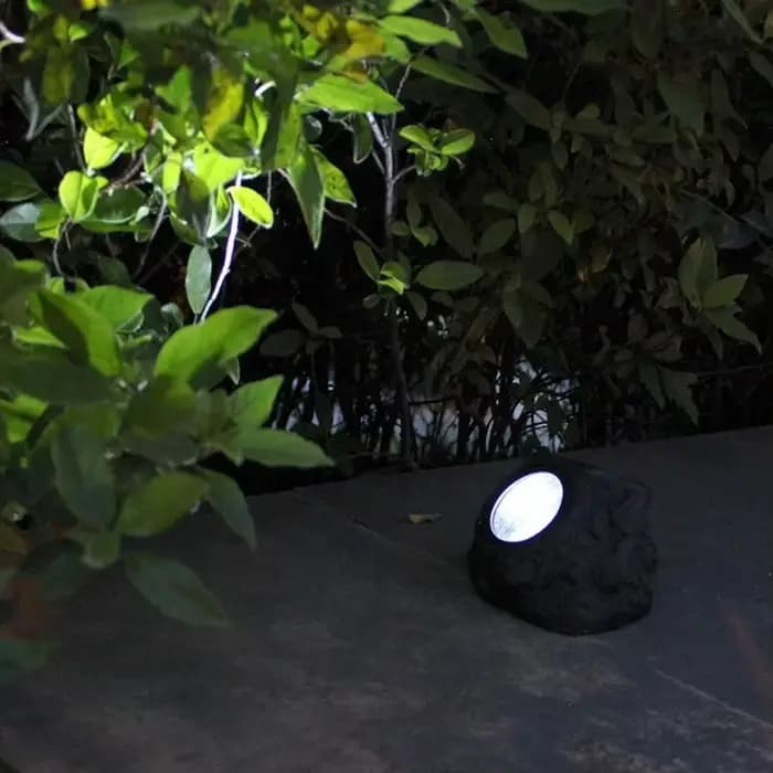 Jardin pelouse voie Patio arbre décor chaud/froid blanc pierre solaire alimenté paysage lumière jardin lumière pour extérieur étanche