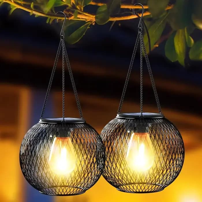 Ortiny-Lanterne Solaire d'Extérieur, Mise à Niveau, Décorative, Imperméable