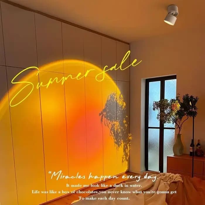 Projecteur coucher de soleil Led vers le bas lampe intérieure monté en Surface encastré plafonnier Spot éclairage pour la décoration salon chambre couloir LED