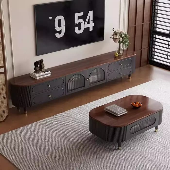 Meuble Tv Glamour du milieu du siècle, design américain, beauté nordique, tendance, esthétique, meubles De salon