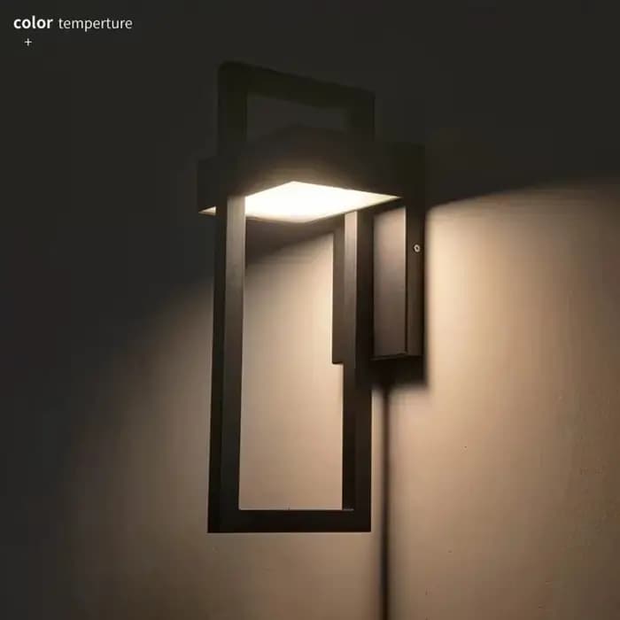 Applique Murale LED en Acier Inoxydable, Imperméable Conforme à la Norme IP65, Design Moderne et Simple, Éclairage d'Extérieur, Idéal pour une Villa, une Cour ou un Porche