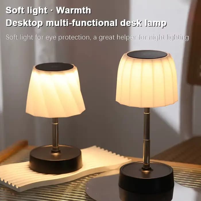 Lampe de Table Led Rechargeable avec hauteur réglable, Portable, sans fil, tactile, veilleuse pour chambre à coucher, bureau, lampe de lecture