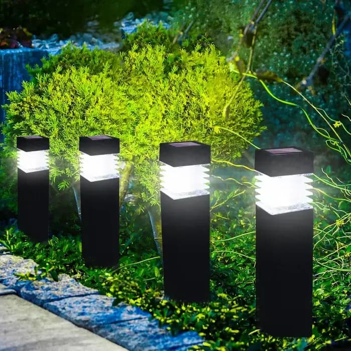 Lumières solaires extérieures de paysage de jardin de cour lumières de nuit de pelouse aménagement de cour de maison lumières de prise de terre décoratives imperméables