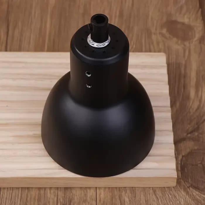 Abat-jour protecteur en aluminium pour lampe chauffante d'animaux, réflecteur en forme de dôme pour l'éclairage de l'habitat des reptiles