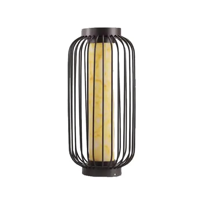 Lampe de cour extérieure, lampe de Table étanche rétro de pelouse chinoise, lampadaire d'atmosphère de paysage de cage à oiseaux