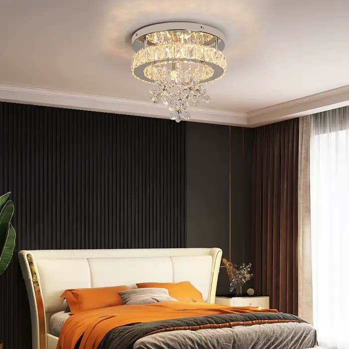 Plafonnier LED en Clip de Luxe, Luminaire Décoratif d'Nik, Idéal pour un Salon, une Salle à Manger, un Couloir ou des Escaliers
