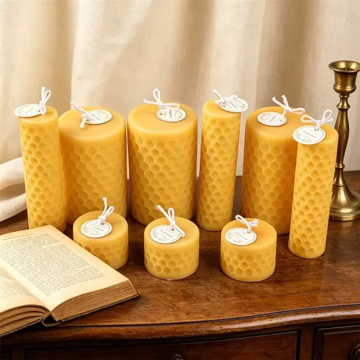 Moule en silicone en forme de cylindre alvéolé pour bougies DIY, moule à pilier en forme de ruche pour bougies d'aromathérapie, moule en plâtre pour décoration intérieure et cadeaux faits main