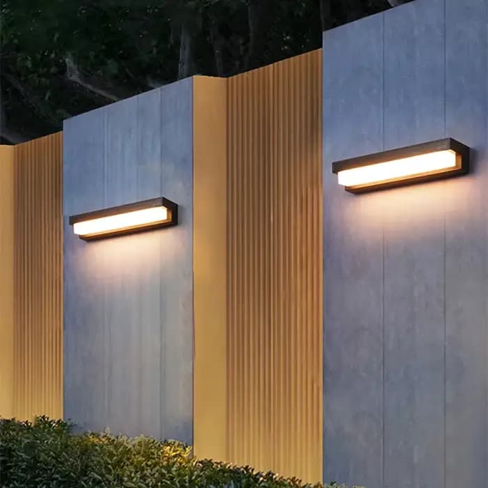 Lampes solaires LED d'extérieur, imperméables, pour jardin, balcon, décoration, lampe à énergie solaire, pour porche, escaliers, éclairage mural tricolore à économie d'énergie
