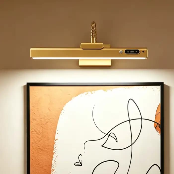 Lampes à poser murales avec détecteur de mouvement, batterie rechargeable 7800mAh, pour tableaux, portraits, décoration murale