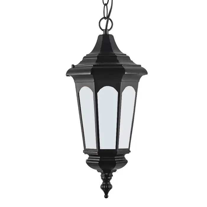 Lustre d'extérieur élégant et étanche pour cour, villa, terrasse, pavillon - Éclairage élégant pour espaces en plein air