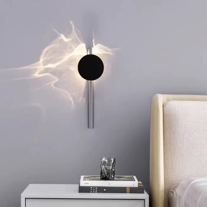 Applique murale LED minimaliste en acier inoxydable, lampe murale d'intérieur moderne pour salon et couloir