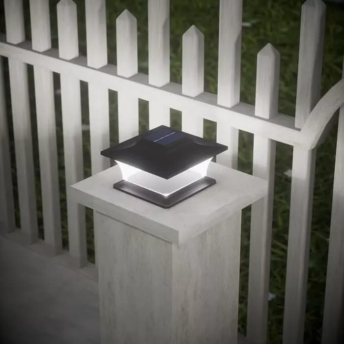 Pilier extérieur à énergie solaire avec marche/arrêt automatique, éclairage paysager LED pour les voies de jardin, les poteaux de Patio de clôture