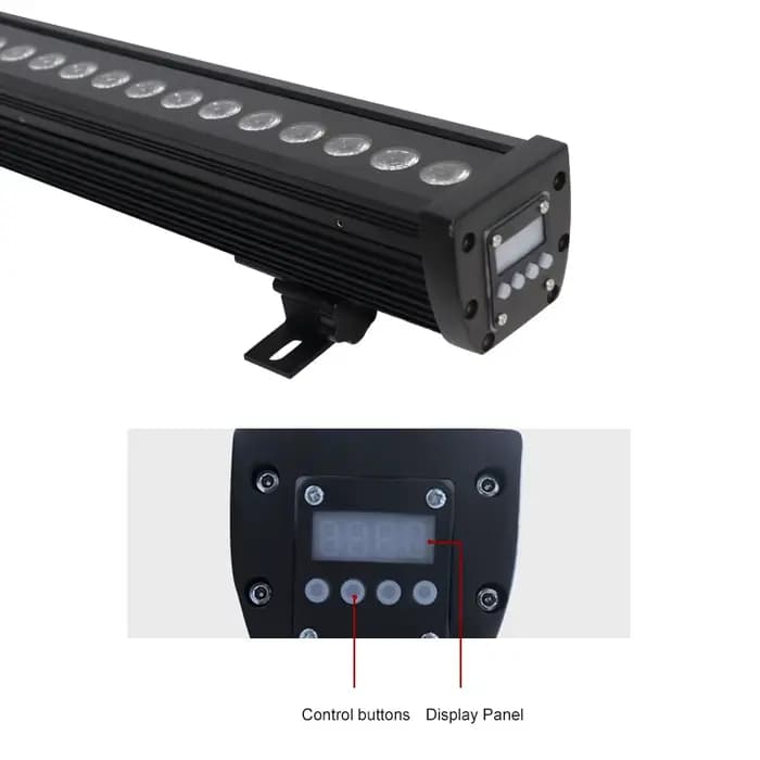 Barre de lavage murale 36x3w RGB LED extérieure étanche lumière de scène éclairage de scène LED effet d'éclairage d'inondation Plaza extérieure