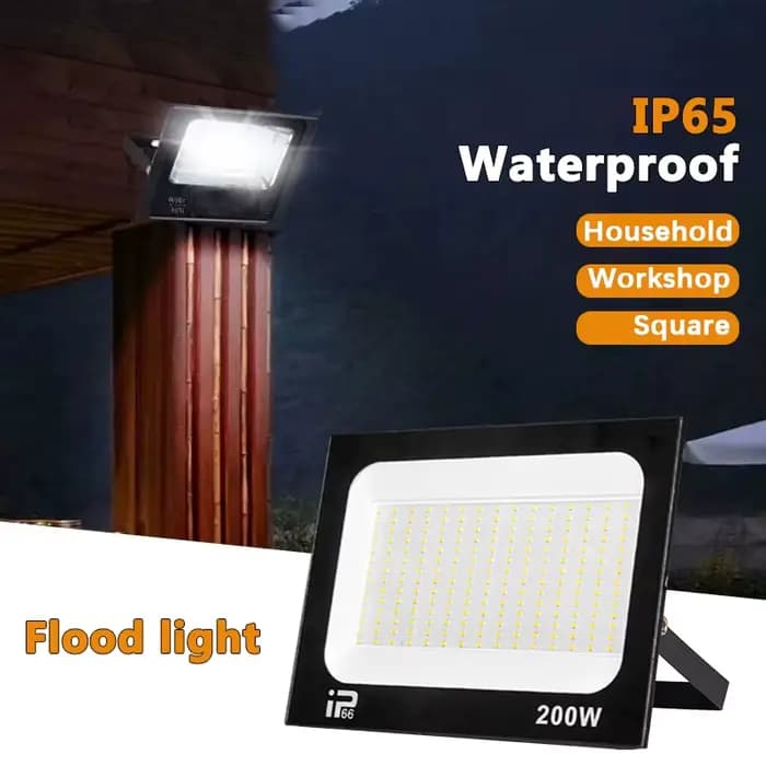 Projecteur d'extérieur étanche IP66, projecteur LED AC220V 10W 20W 30W 50W 100W 200W, lampe d'extérieur pour jardin, porche, cour