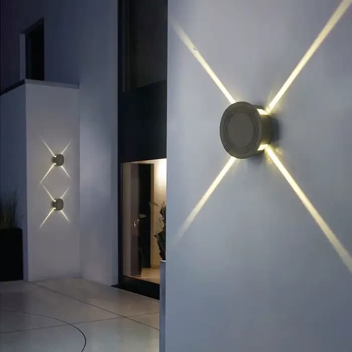 Applique murale LED extérieure étanche IP65, éclairage mural bidirectionnel (haut et bas)