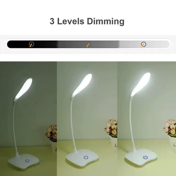 Lampe de bureau LED aste par USB, protection des yeux, veilleuse pour chambre à coucher, lampe de lecture pour étudiants, éclairage de chevet