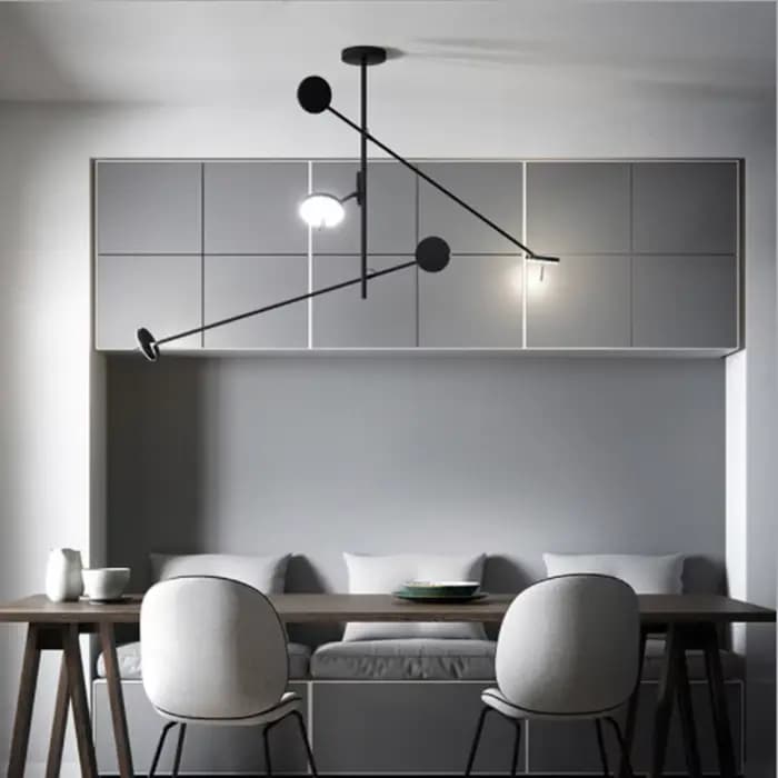 Lustre à bras long rotatif à LED réglable, lampe de face créative, chambre à coucher, salle à manger, salon, designer minimaliste