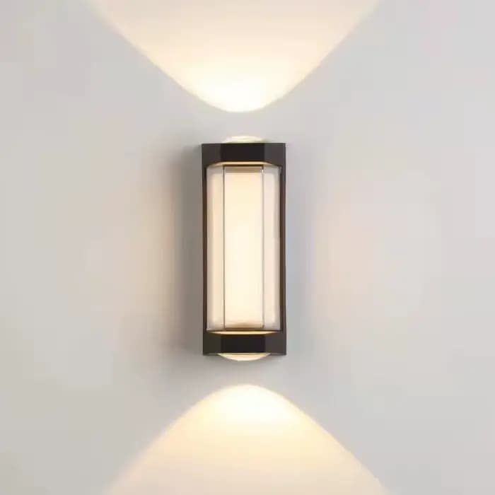 Lampe murale LED à Double tête en aluminium, éclairage d'extérieur Simple et créatif, pour couloir, chambre à coucher