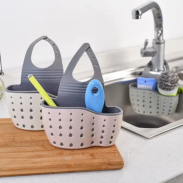 Support d'évier de cuisine, panier de vidange suspendu, réglable, éponge à savon, organisateur d'étagère, support de robinet de salle de bains, accessoires de cuisine