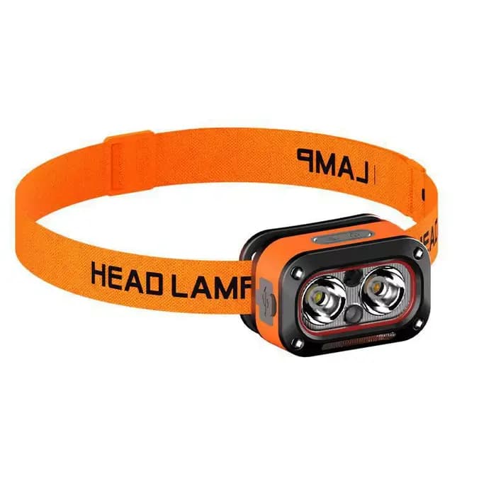 Lampe frontale LED rechargeable, phare ultra-lumineux avec 5 modes, chargement USB, 60 ° Ajustable, durable pour le camping, la course à pied