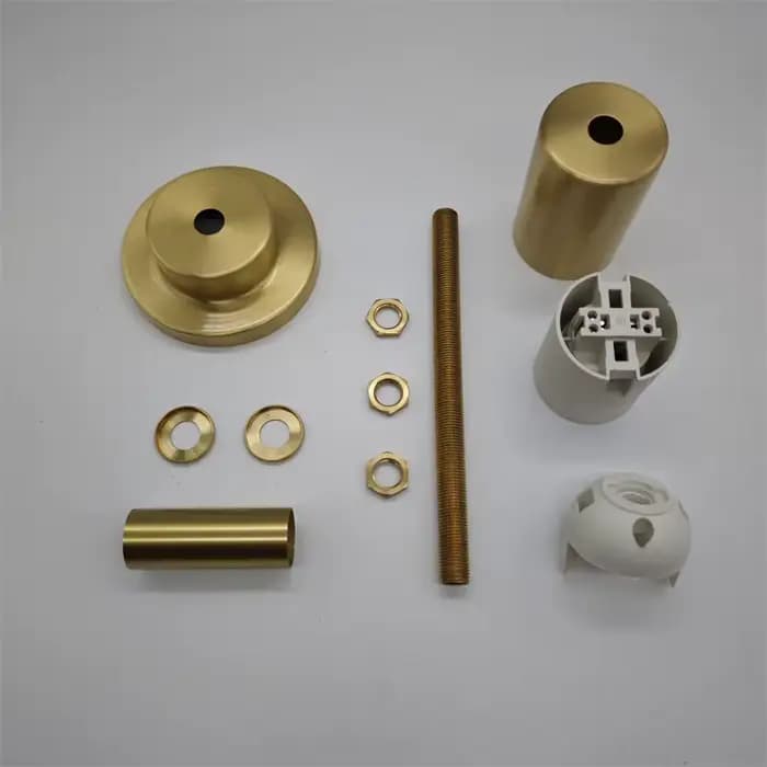 Accessoires d'assemblage pour lampe de bureau en laiton, abat-jour en verre céramique E27, accessoires de lampe de table DIY, pièce de base de lampe en cuivre