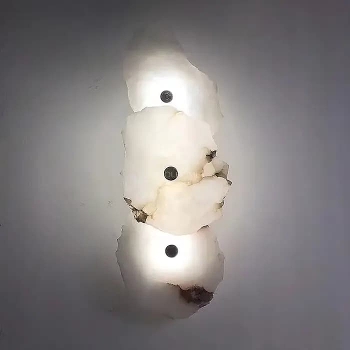 Applique murale LED en marbre naturel, en cuivre, nouveauté de luxe, pour chambre à coucher, salon, salle à manger, décoration murale, Design d'art moderne