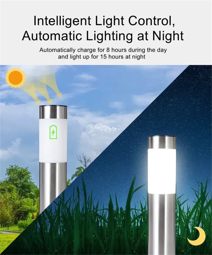 Paquet de 1/2/4 lumières solaires de voie de jardin éclairage extérieur LED prise de terre borne lumineuse pour Patio, jardins, chemins, pelouse, cour
