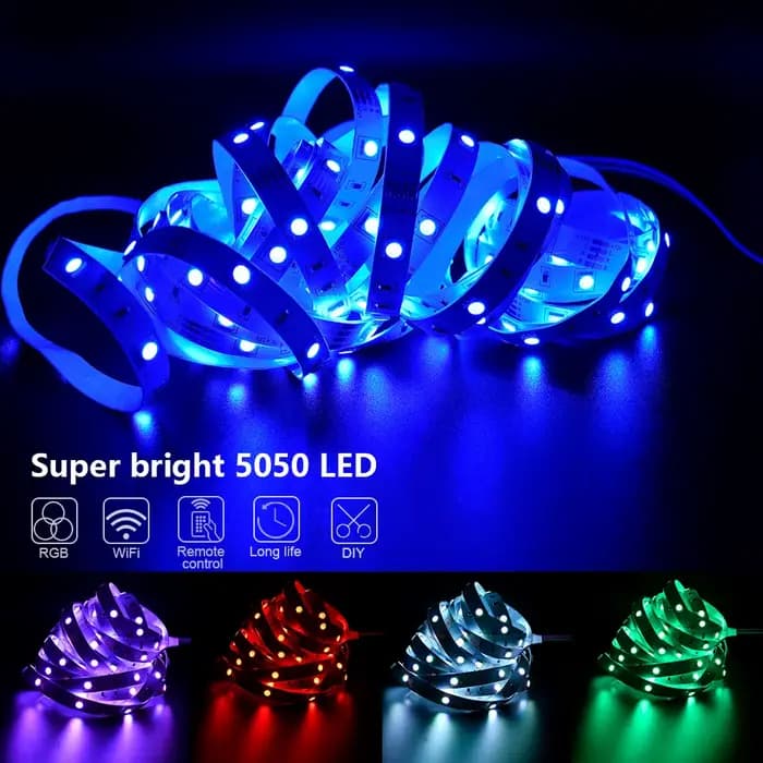Bande lumineuse LED RVB, 1m-30m, 16 millions de couleurs, 3535 V, 5V, éclairage de bande, division itude, proxy de document, fête à la maison