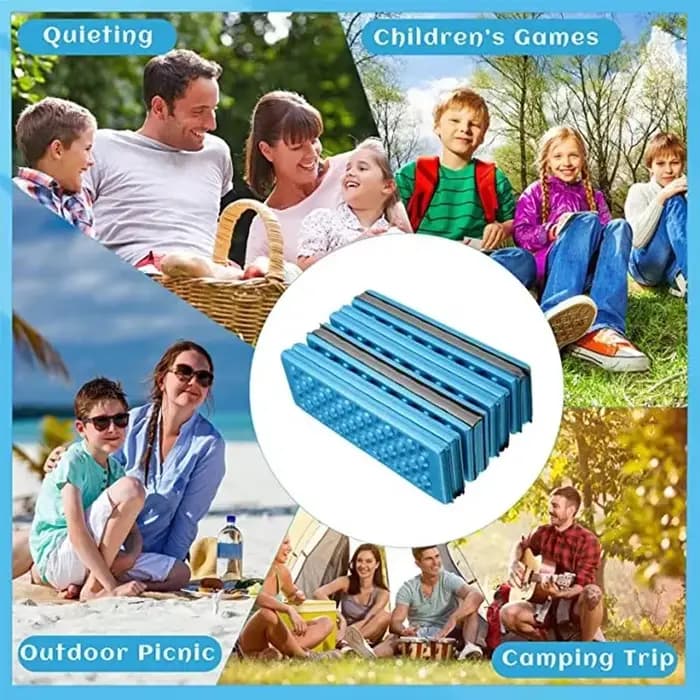 Tapis de Massage en nid d'abeille, coussin XPE à 6 plis, randonnée en plein air, Camping, parc d'entraînement, oreiller pliable, pique-nique assis, coussin résistant à l'humidité