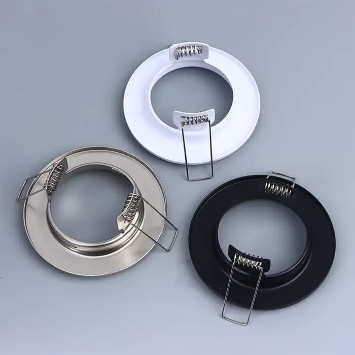 Supports de rétroéclairage ronds ; Adaptable pour ampoule LED MR16 GU10. Conception de projecteur encastré.