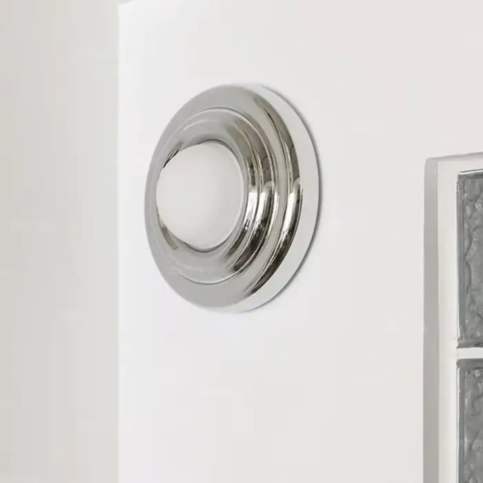 Applique murale ronde moderne, lampe en chrome design, applique minimaliste pour chambre à coucher, balcon, couloir, salon, escalier, lumières d'ambiance