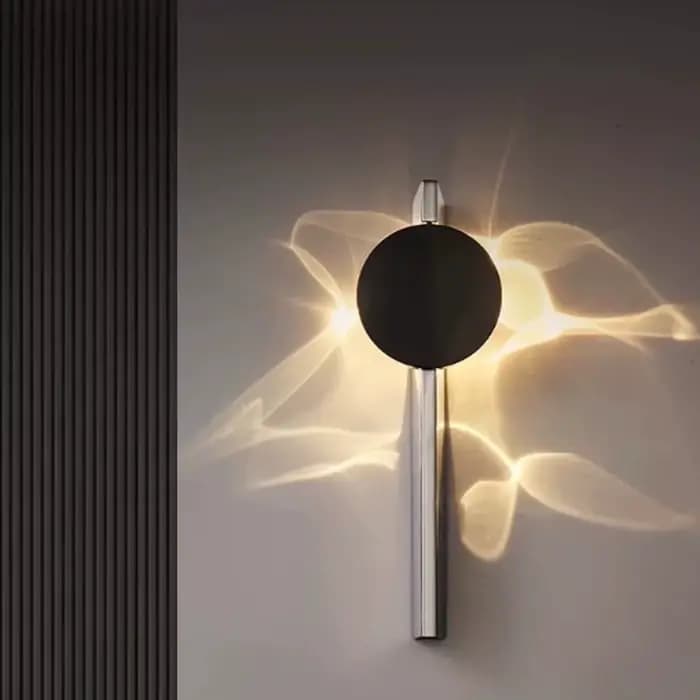 Applique murale LED minimaliste en acier inoxydable, lampe murale d'intérieur moderne pour salon et couloir