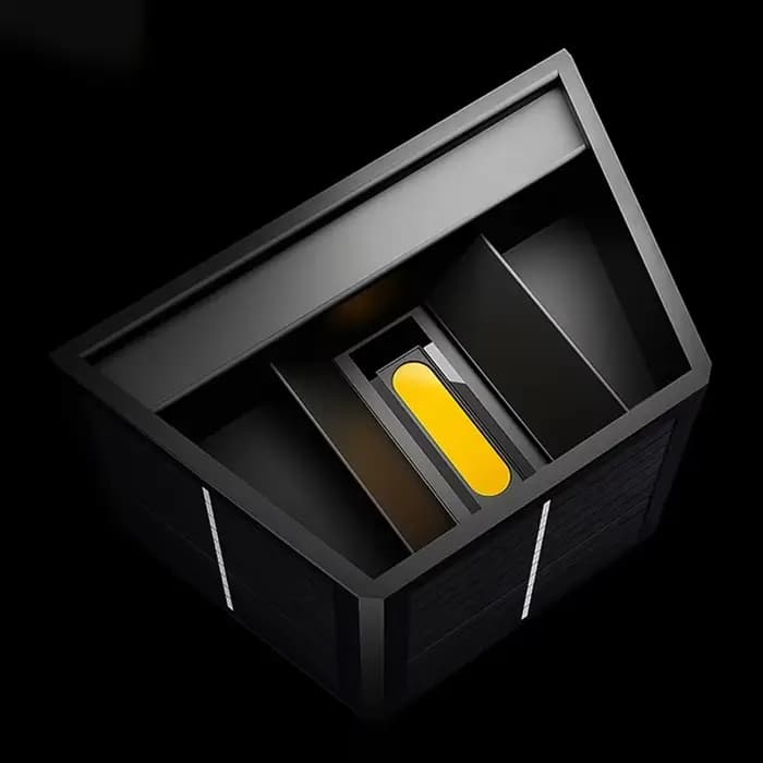 Lumières extérieures applique murale solaire éclairage extérieur haut-bas lampe à LED lampes de lavage murales solaires pour cour jardin réglable