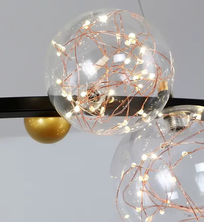 Plafonnier LED localité ou Noir au Design Nordique Moderne, Éclairage d'Nik, Luminaire Décoratif de Plafond, Idéal pour un Salon, une Cuisine ou un Restaurant