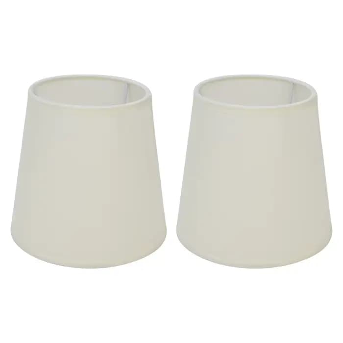 Abat-jour en tissu léger à clipser, design simple, 2 pièces, abat-jour pour lustre, abat-jour pour lampe murale, lampe d'intérieur