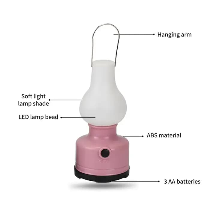 Portable Camping Lumières Étanche En Plein Air Camp Lampe 2 Modes D'éclairage Tente Lampe pour Randonnée Escalade Cour