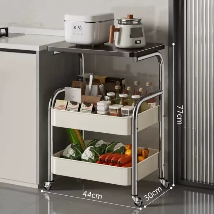 Îlots de cuisine et chariots de rangement mobiles multifonctionnels pour la maison, étagère de rangement multi-niveaux, meuble de rangement