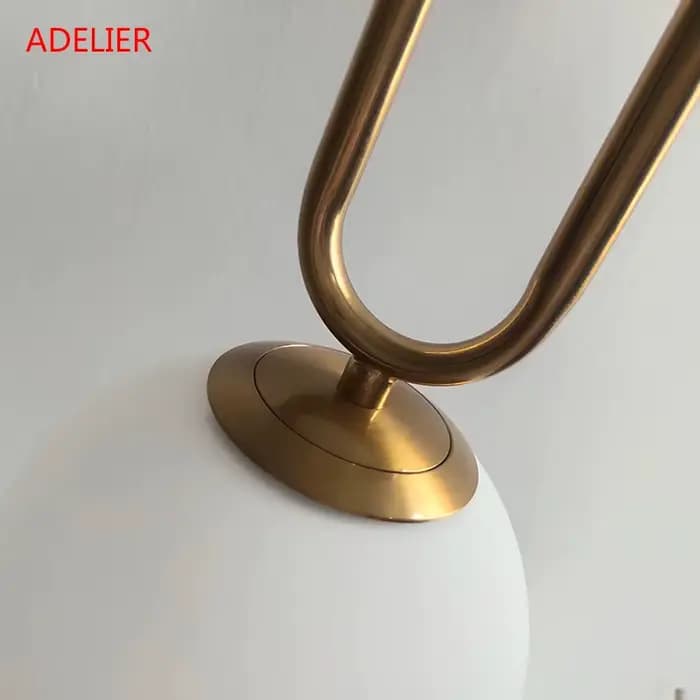 Lampes suspendues en verre et laiton ADELIER, style moderne, pour restaurant, salon, chambre à coucher, intérieur