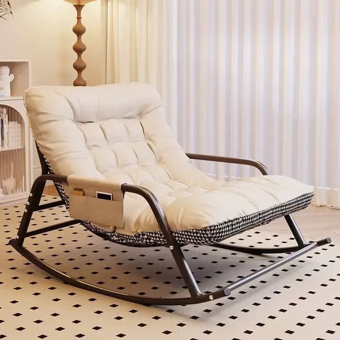 Canapé double inclinable multicolore, chaises à bascule, salon, chambre à coucher, balcon