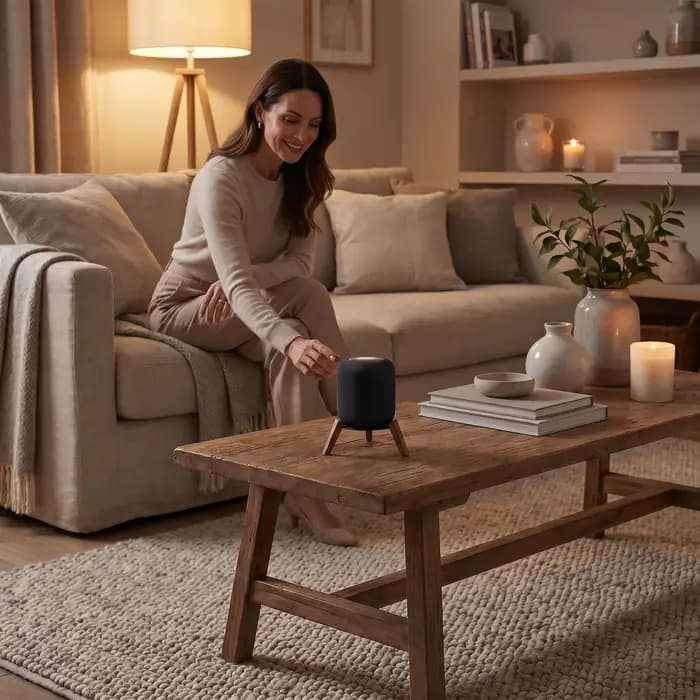 Support en bois massif pour HomePod 1 et 2e génération, support d'enceinte antidérapant, réduit les vibrations et améliore les basses, support de dissipation thermique (support uniquement)